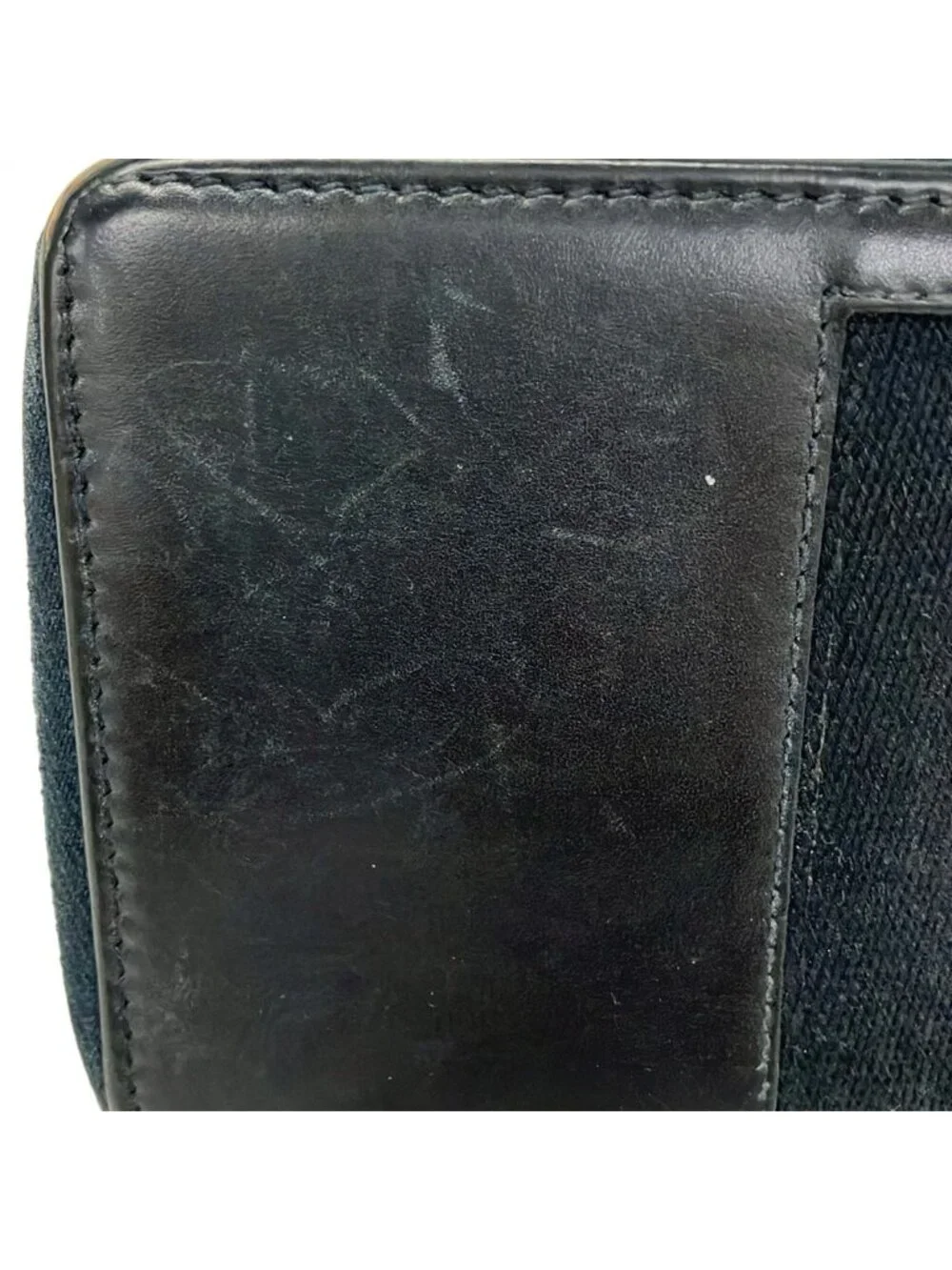 Gucci Wallet Black Red Zip Around Leather - Picture 8 of 11